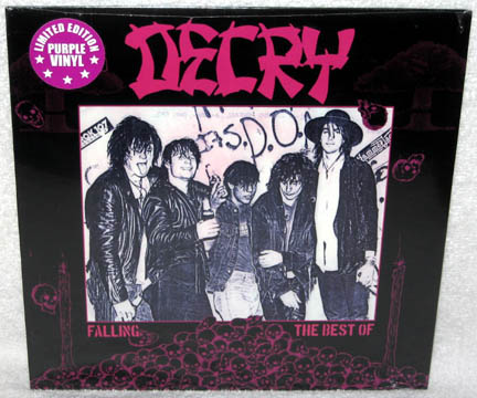 DECRY "Falling The Best Of" LP (Anarchy) Purple Vinyl - Click Image to Close